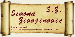 Simona Živojinović vizit kartica